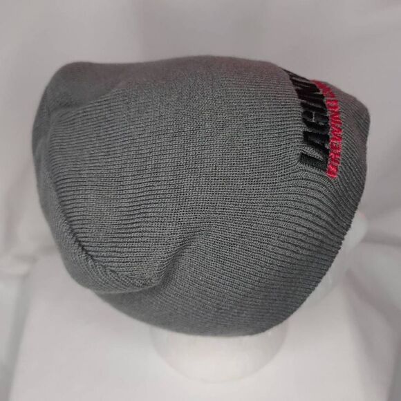Adult Unisex Lagunitas Brewing Company Embroidered Beanie Hat Gray - Picture 5 of 12